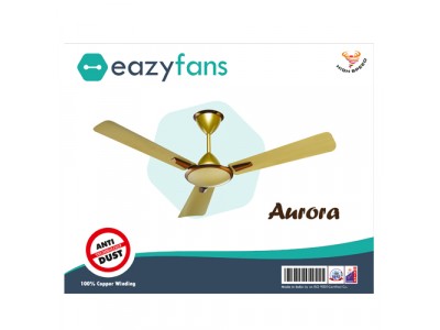 Eazyfans Aurora Anti Dust  Satin Gold HS Ceiling Fan 